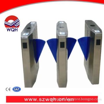 CE Approved Wing Gate Turnstile Stainless Steel Flap Turnstile